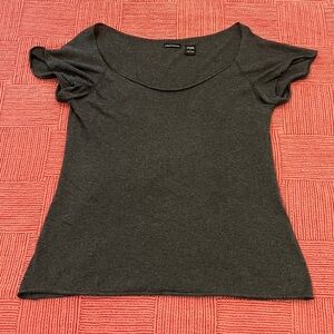 Cashmere women’s large Heather Gray Knit Top